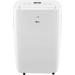 LG - 250 Sq. Ft. Portable Air Conditioner - White - Front_Zoom