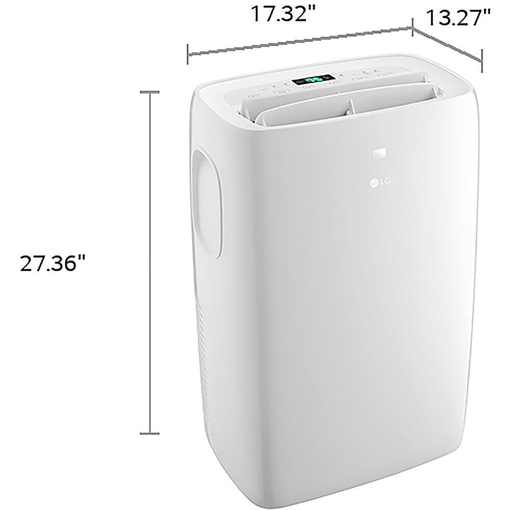 Alt View 16. LG - 250 Sq. Ft. Portable Air Conditioner - White.