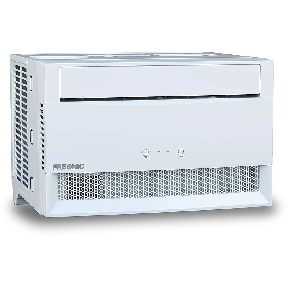 Left View: Freonic - 450 Sq. Ft. 10,000 BTU Window Air Conditioner - White