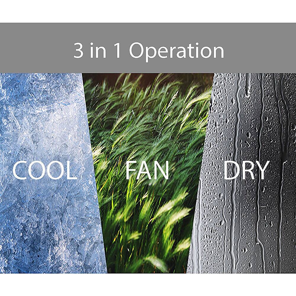 3 in 1 Operation: COOL FAN DRY