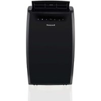 Honeywell - Classic 500 Sq. Ft. Portable Air Conditioner with Dehumidifier - Black - Front_Zoom