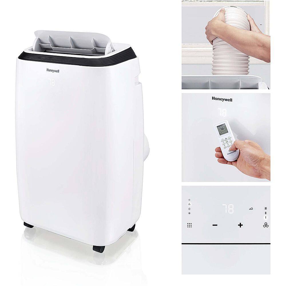 Angle. Honeywell - 11,000 BTU Portable Air Conditioner - White.