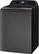 Left. GE Profile - 5.3 Cu. Ft. High Efficiency Top Load Washer with Smarter Wash Technology, Easier Reach & Microban Technology - Diamond Gray.