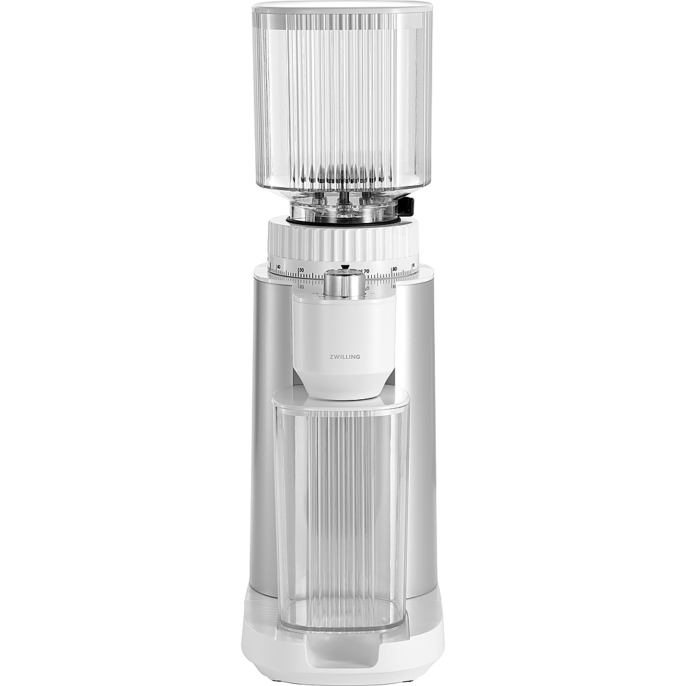 Angle View: ZWILLING Enfinigy Burr Coffee Grinder - Silver