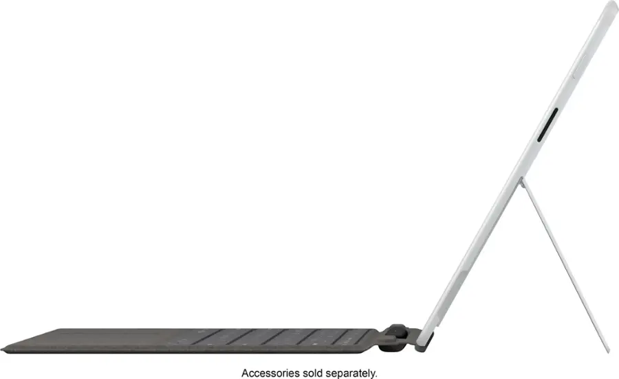 Alt View 18. Microsoft - Geek Squad Certified Refurbished Surface Pro X – 13” Touch Screen – Microsoft SQ1 – 8GB Memory – 128GB SSD  Device Only - Platinum.