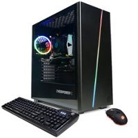 CyberPowerPC - Gamer Master Gaming Desktop - AMD Ryzen 3 4100 - 8GB Memory - NVIDIA GeForce GT 1030 -1TB SSD - Black - Front_Zoom