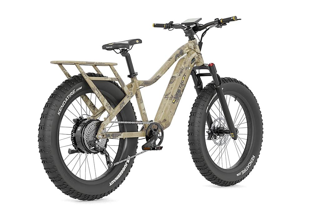 Left View: QuietKat - Ranger eBike w/48 Mile Range & Max Speed 20 mph - Camo