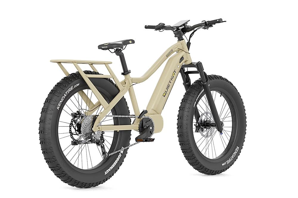 Left View: QuietKat - Warrior eBike w/48 Mile Range & Max Speed 20 mph - Sandstone