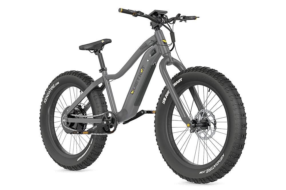 Angle View: QuietKat - Pioneer eBike w/40 Mile Range & Max Speed 20 mph - Charcoal