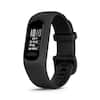 Front. Garmin - vívosmart 5 Smart Fitness Tracker + Heart Rate Large - Black.