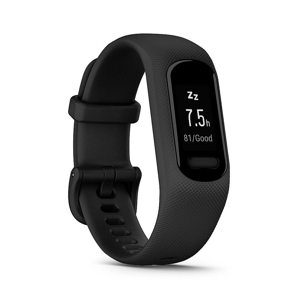 Angle. Garmin - vívosmart 5 Smart Fitness Tracker + Heart Rate Small/Medium - Black.