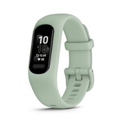 Garmin - vívosmart 5 Smart Fitness Tracker + Heart Rate Small/Medium - Cool Mint - Front_Zoom