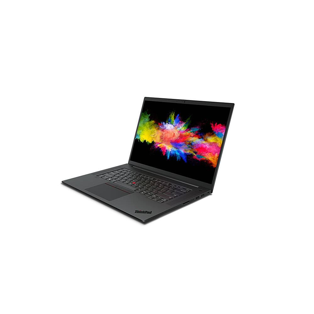 Left View: Lenovo - 16" ThinkPad P1 Gen 4 Laptop - Intel Core i7 - 16GB Memory - NVIDIA Quadro T1000 - 512 SSD - Black