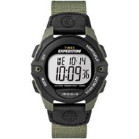 Timex - Men's Expedition Digital CAT 41mm Watch - Green/Black - Front_Zoom
