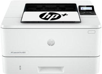 HP - LaserJet Pro 4001ne Black-and-White Laser Printer with 3 months of Instant Ink included with HP+ - White - Front_Zoom