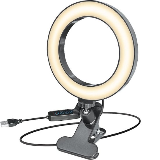 Bower Studio Ring Light with Desk Clamp Black BB-RLC6W - Best Buy