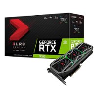 PNY - NVIDIA GeForce RTX 3080 10GB XLR8 Gaming REVEL EPIC-X RGB PCI Express 4.0 Graphics Card LHR with Triple Fan - Black - Front_Zoom