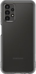 Samsung - Soft clear cover for Galaxy A13 - Black - Front_Zoom