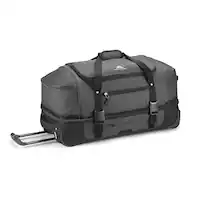 High Sierra - Fairlead 28" Drop Bottom Wheeled Duffel - Mercury/Black - Front_Zoom