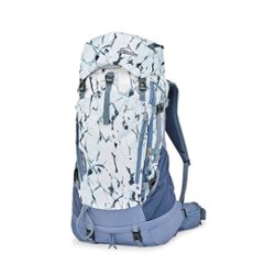 High Sierra - Pathway 2.0 Women's 60L Backpack - WHITE CRACKED ICE/GREY BLUE - Front_Zoom