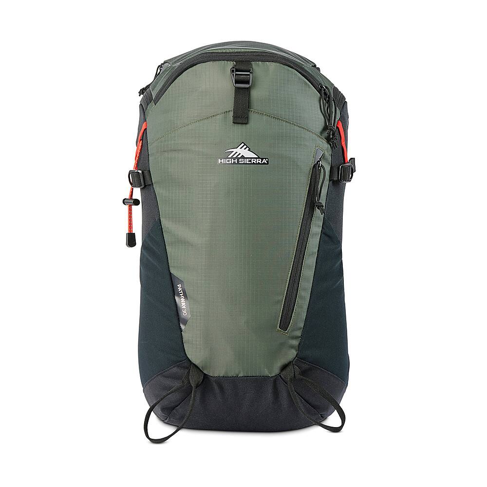 Angle. High Sierra - Pathway 2.0 30L Backpack - FOREST GREEN/BLACK.
