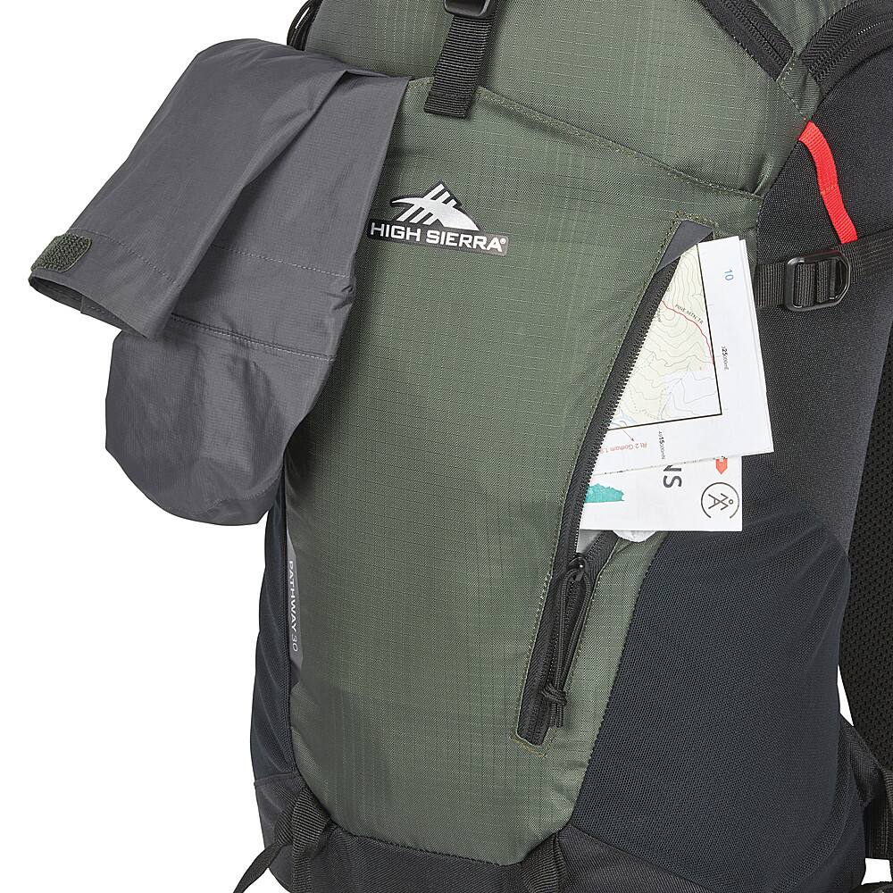 Alt View 18. High Sierra - Pathway 2.0 30L Backpack - FOREST GREEN/BLACK.