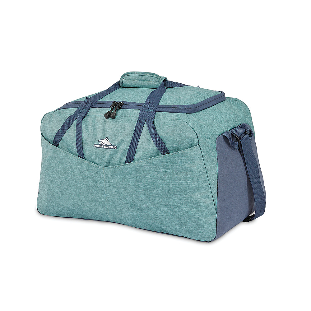 High Sierra Fairlead Drop Bottom Wheeled Duffel Bag, Blue, 28 in