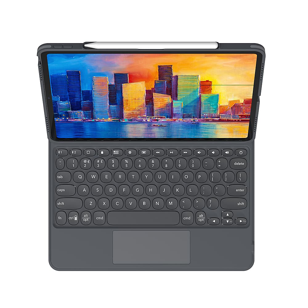 Alt View 11. ZAGG - Pro Keys with Trackpad Wireless Keyboard & Case for Apple iPad Pro 12.9" (3rd, 4th, 5th, 6th Gen) - Black.