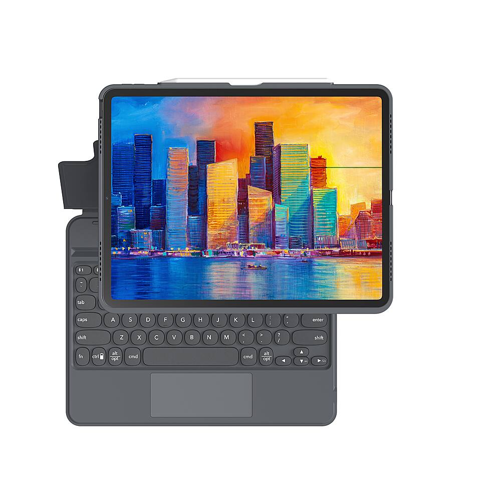 Alt View 14. ZAGG - Pro Keys with Trackpad Wireless Keyboard & Case for Apple iPad Pro 12.9" (3rd, 4th, 5th, 6th Gen) - Black.