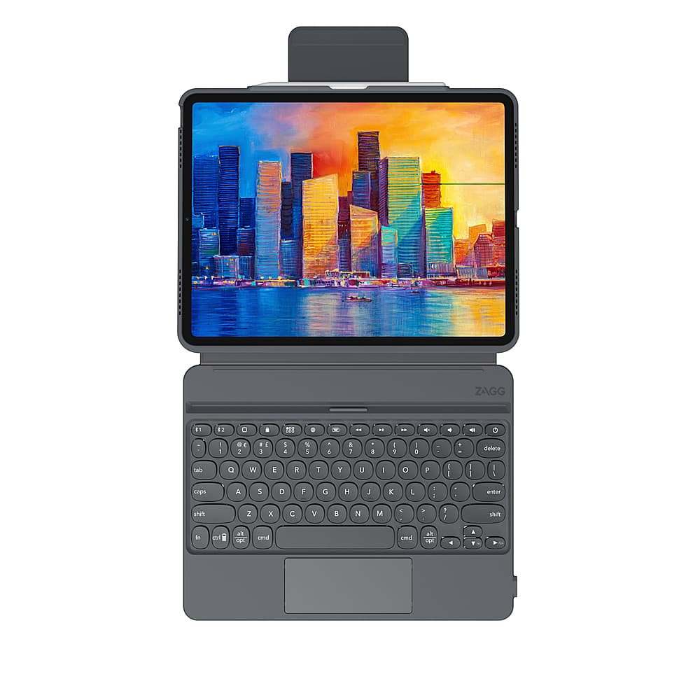 Alt View 15. ZAGG - Pro Keys with Trackpad Wireless Keyboard & Case for Apple iPad Pro 12.9" (3rd, 4th, 5th, 6th Gen) - Black.