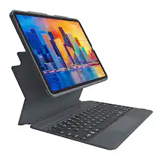 Alt View 1. ZAGG - Pro Keys with Trackpad Wireless Keyboard & Case for Apple iPad Pro 12.9" (3rd, 4th, 5th, 6th Gen) - Black.