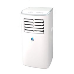 JHS - 250 Sq. Ft. Portable Air Conditioner - White - Front_Zoom