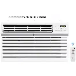 LG - 1,000 Sq. Ft. 18,000 BTU 230V Smart Window Air Conditioner - White