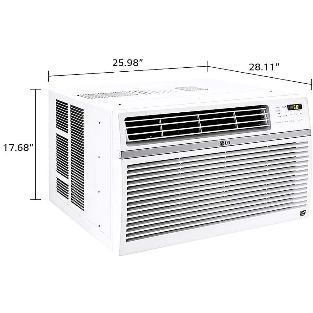 Alt View 12. LG - 1,000 Sq. Ft. 18,000 BTU Smart Window Air Conditioner - White.