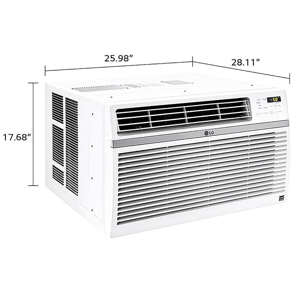 Alt View 12. LG - 1,000 Sq. Ft. 18,000 BTU Smart Window Air Conditioner - White.