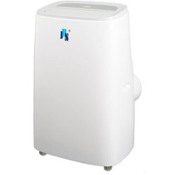 JHS - 550 Sq. Ft. Portable Air Conditioner - White - Front_Zoom