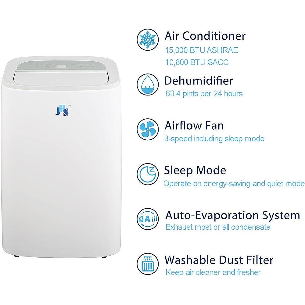JHS 550 Sq. Ft. Portable Air Conditioner White A020A10KR Best Buy