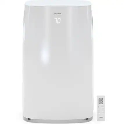Front. Freonic - 10,000 BTU (7,000 BTU DOE) Portable Air Conditioner - White.