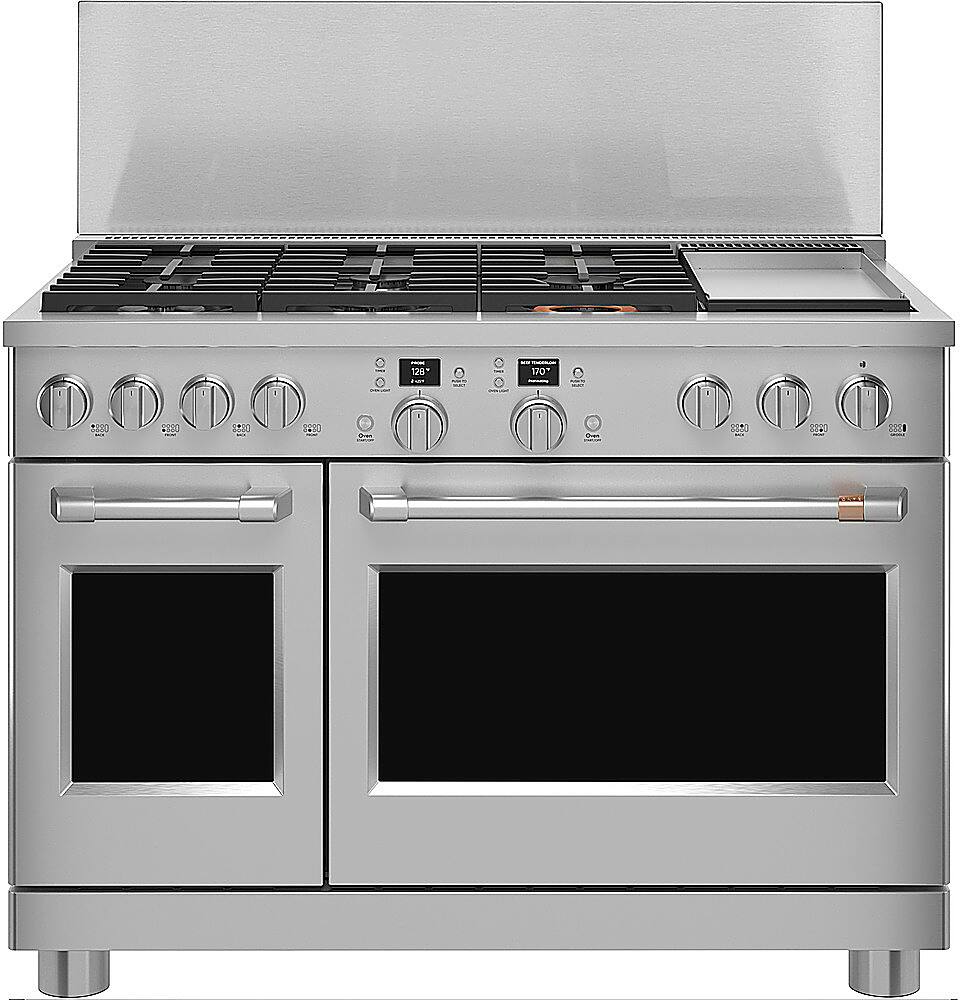 Front. GE - 48" Professional 12" Backsplash - Stainless Steel.
