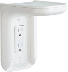 Sanus - Small Device Outlet Speaker Mount - White - Front_Zoom