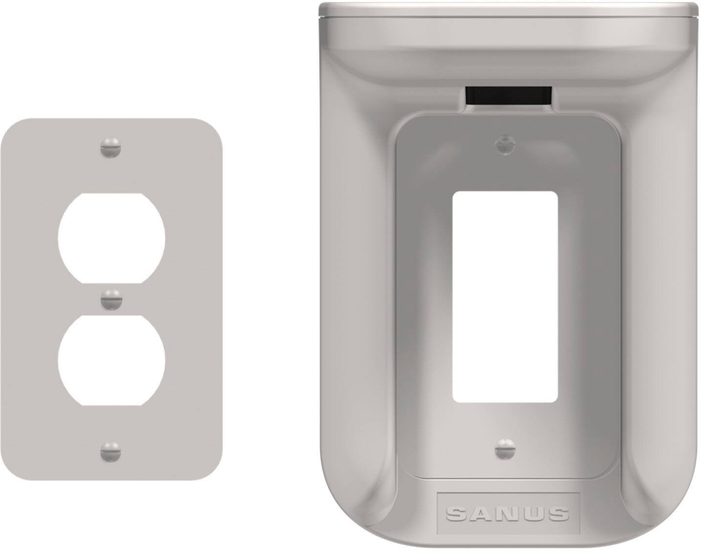 Alt View 15. Sanus - Small Device Outlet Speaker Mount - White.