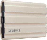 Samsung - T7 Shield 1TB External USB 3.2 Gen 2 Rugged SSD IP65 Water Resistant - Beige - Front_Zoom