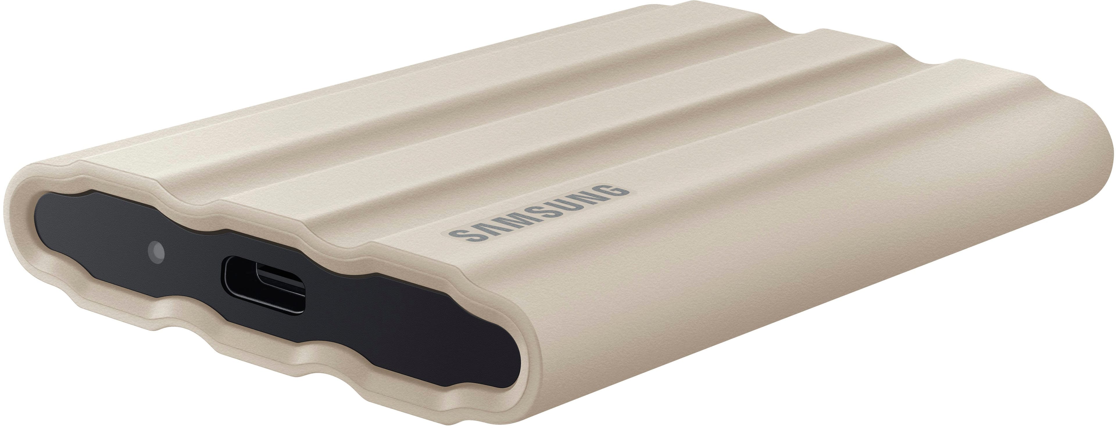 Alt View 15. Samsung - T7 Shield 2TB External USB 3.2 Gen 2 Rugged SSD IP65 Water Resistant - Beige.