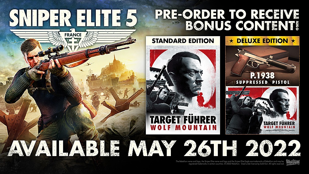 Left View: Sniper Elite 5 Deluxe Edition - PlayStation 5