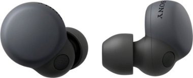 Sony - LinkBuds S True Wireless Noise Canceling Earbuds - Black - Front_Zoom