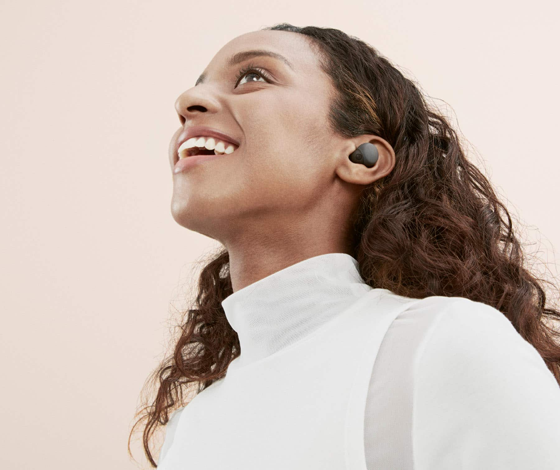 Sony LinkBuds S Truly Wireless Noise Canceling Earbuds, White 