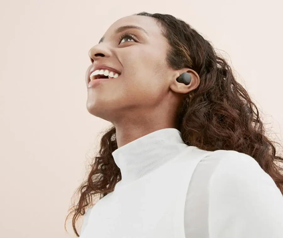 Alt View 19. Sony - LinkBuds S True Wireless Noise Canceling Earbuds - Black.