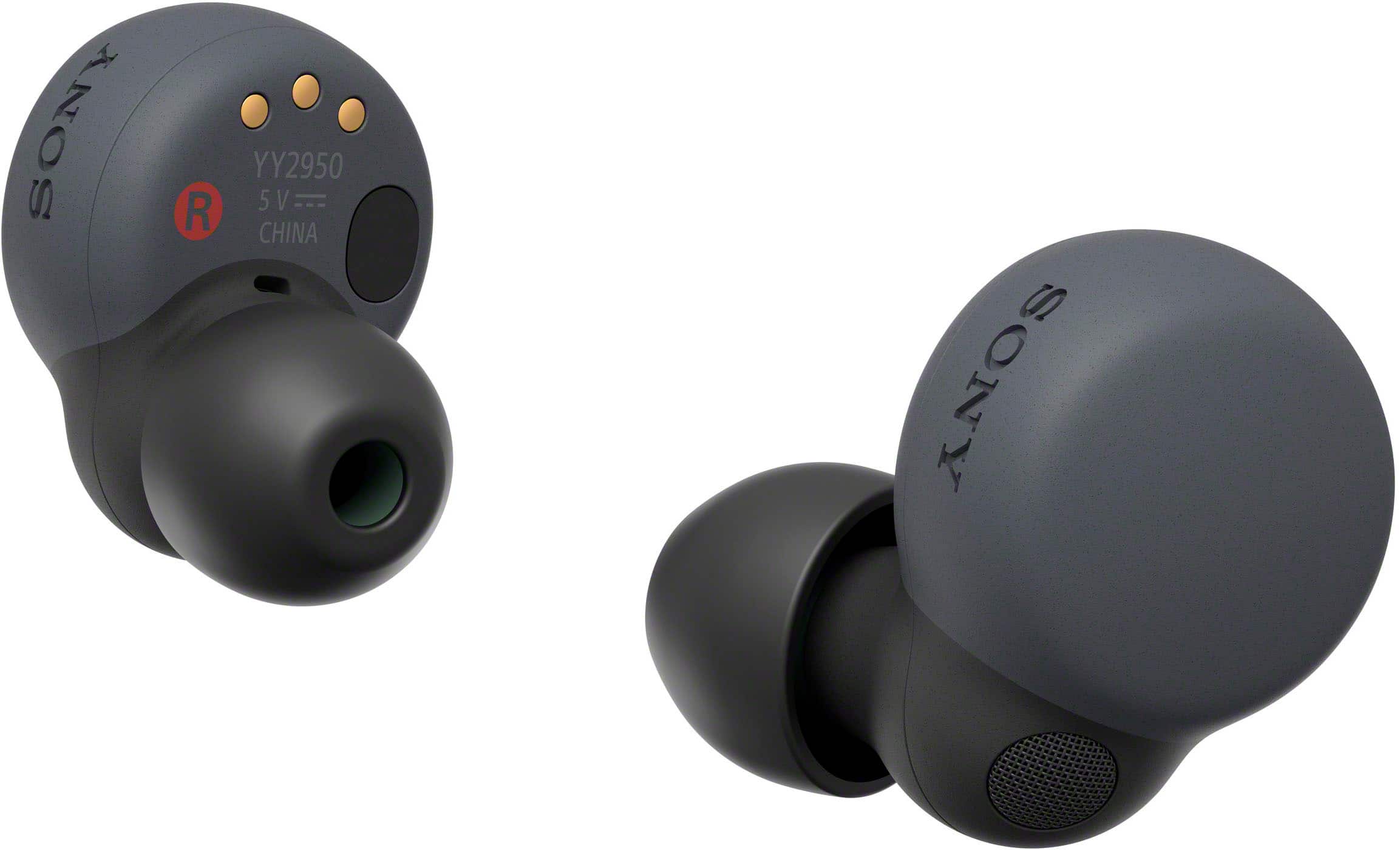 Left. Sony - LinkBuds S True Wireless Noise Canceling Earbuds - Black.