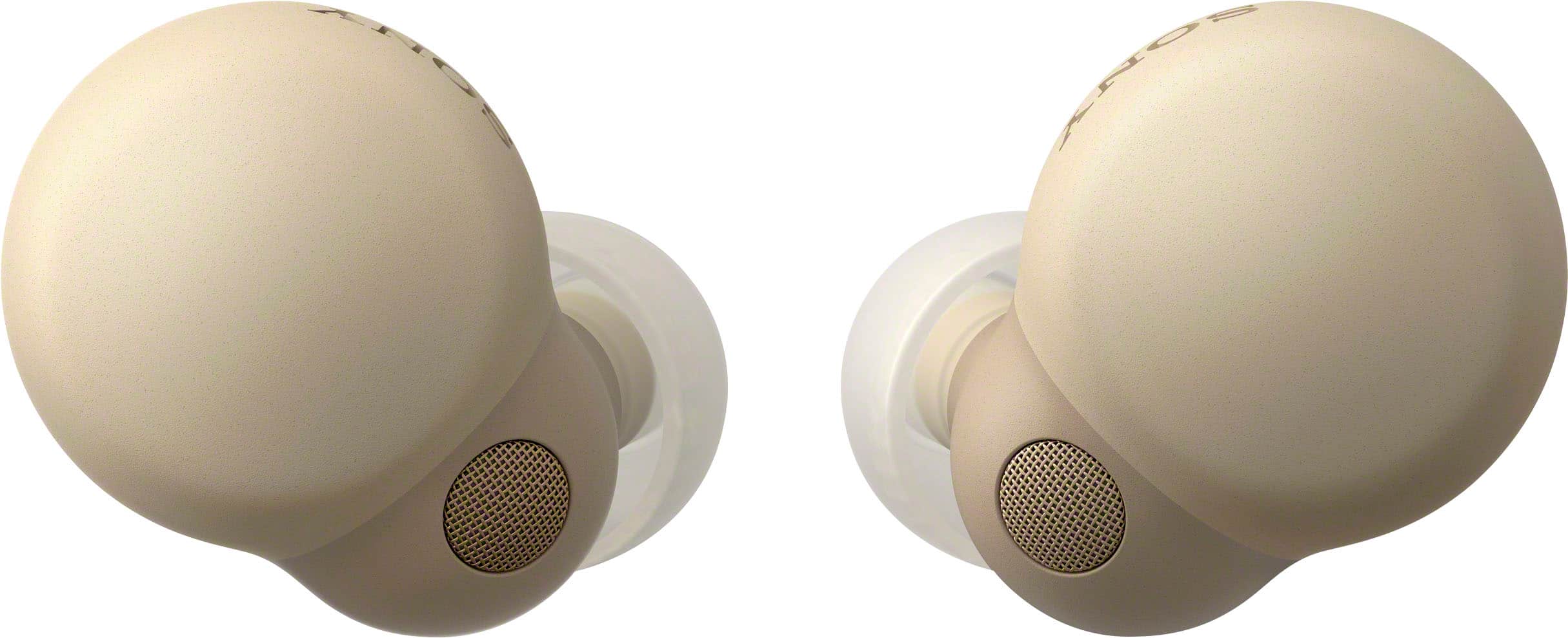 Angle. Sony - LinkBuds S True Wireless Noise Canceling Earbuds - Desert Sand.