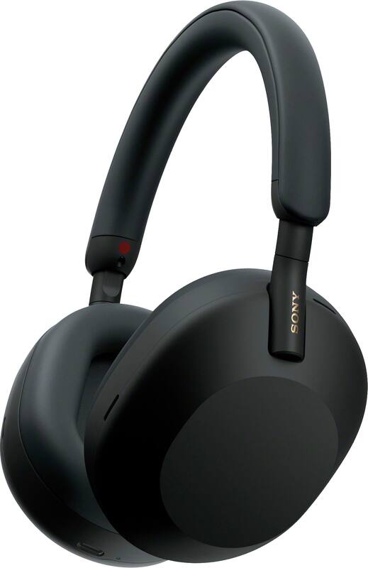 Sony - WH-1000XM5 Wireless Noise Cancelling Over-the-Ear Headphones - Black